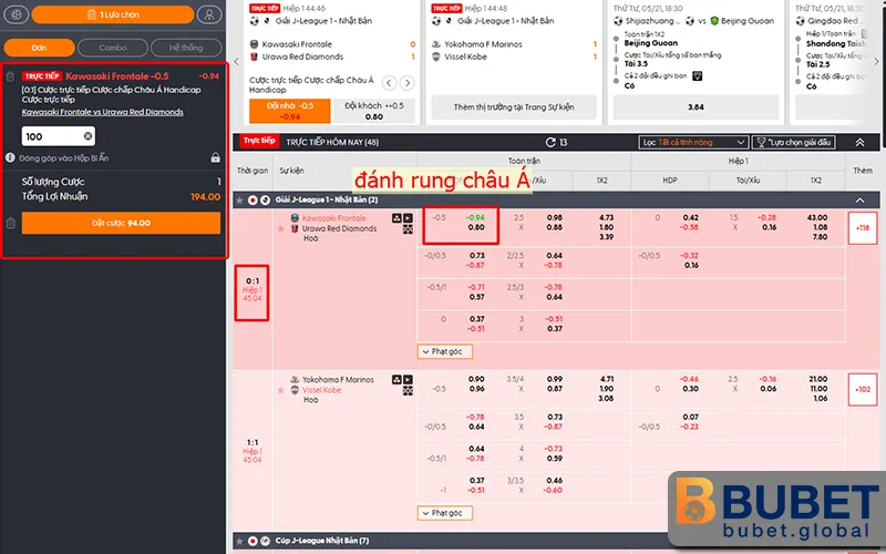 Kèo rung bóng đá là gì? Mẹo bắt kèo thần tốc cho dân cược 1 Kèo rung bóng đá là gì, minh họa kèo rung trực tiếp