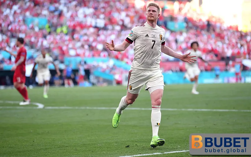 Kevin De Bruyne - Hành trình vươn tới đỉnh cao Premier League 3 Kevin De Bruyne ăn mừng bàn thắng tại ĐTQG Bỉ